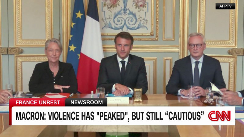 Video: Macron says tensions easing in France | CNN