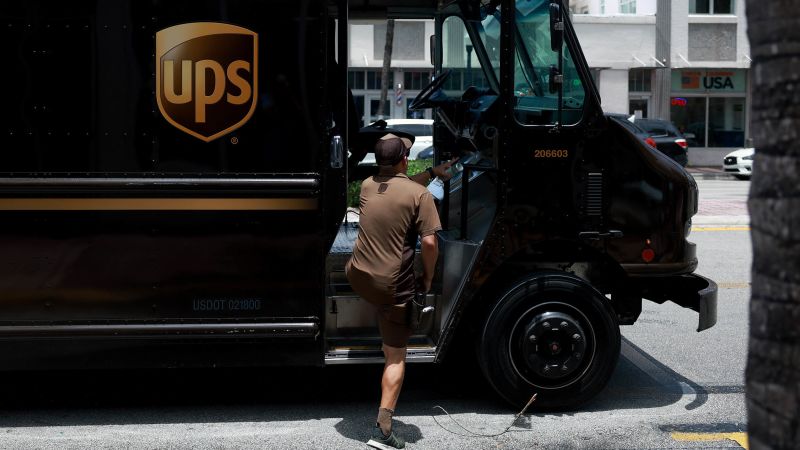 NextImg:UPS and Teamsters' marathon talks end without a deal to avoid a strike | CNN Business