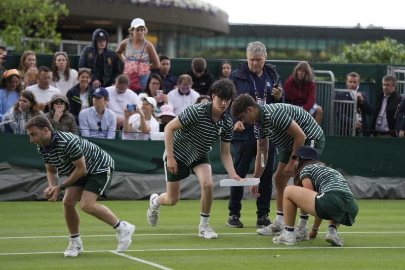 Just Stop Oil Protesters Disrupt Match At Wimbledon