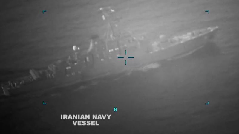 Video shows Iranian Navy ship and oil tanker in Gulf of Oman | CNN