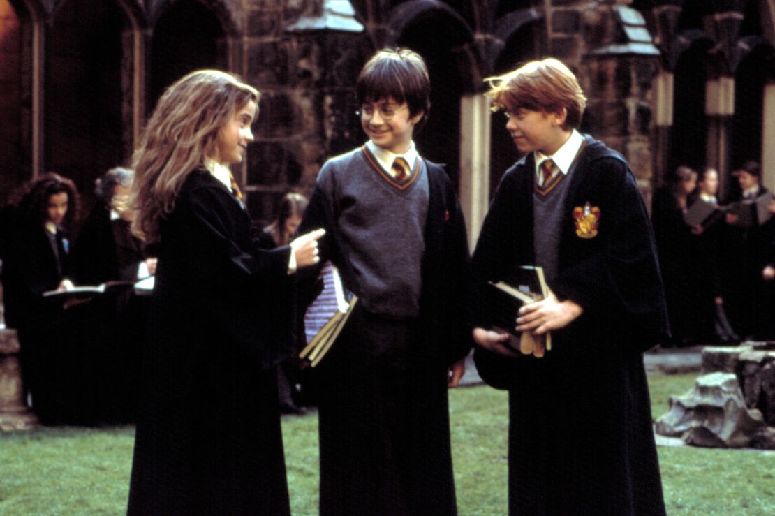 (From left) Emma Watson, Daniel Radcliffe and Rupert Grint in 2002's 'Harry Potter and the Chamber of Secrets.'