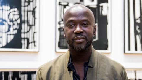 David Adjaye attends the opening of an exhibition during Frieze Week on October 1, 2018 in London.