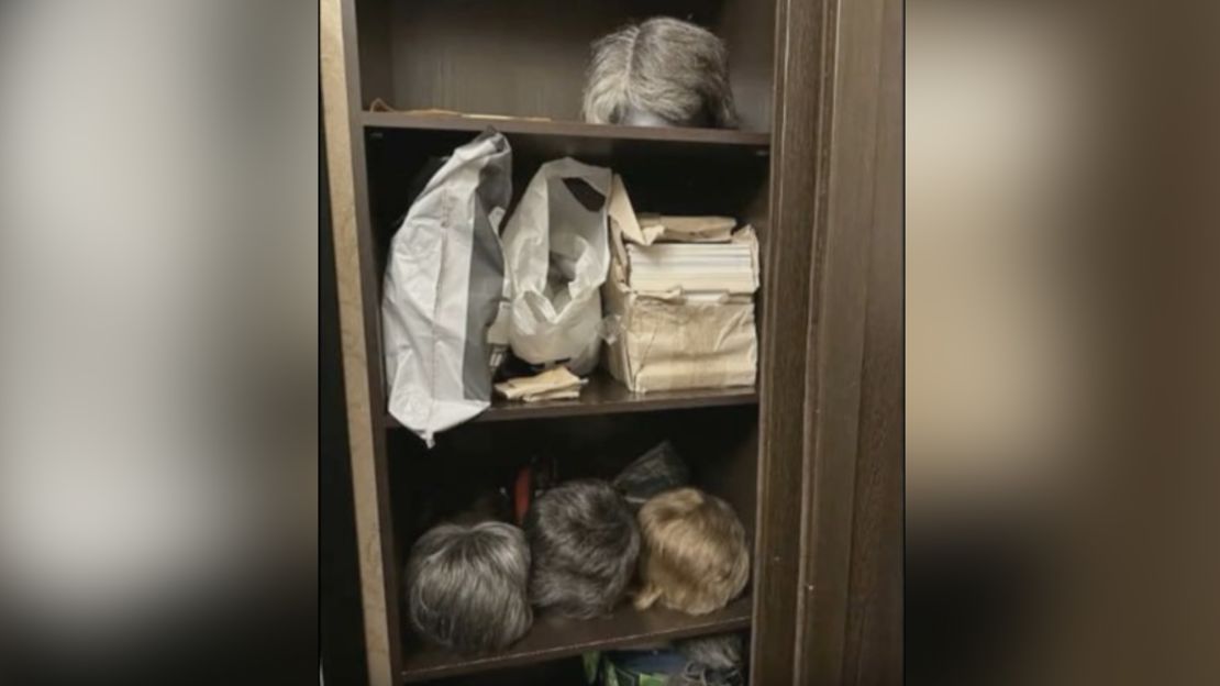 Wigs were reportedly found during the police raid on Prigozhin's home and office.