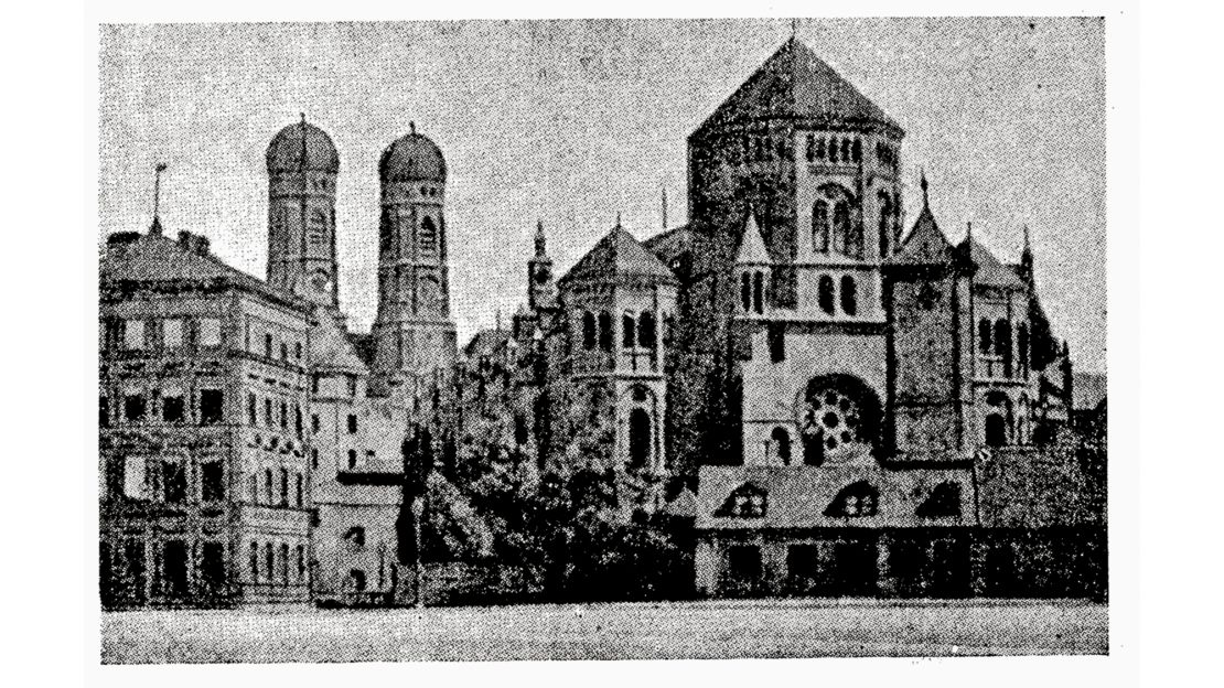 The Munich synagogue before its destruction in June 1938