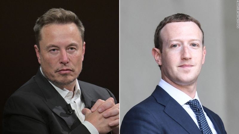 Битката на Илон Мъск срещу Марк Зукърбърг ще бъде предавана на X, според Musk