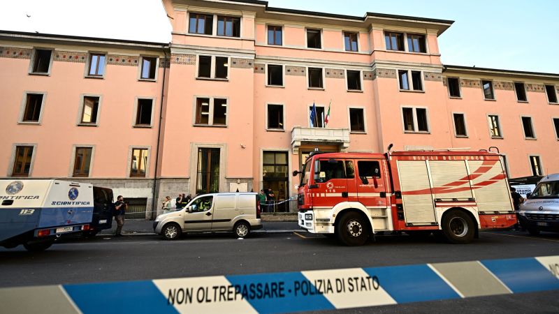 NextImg:Fire kills six people at Milan retirement home | CNN