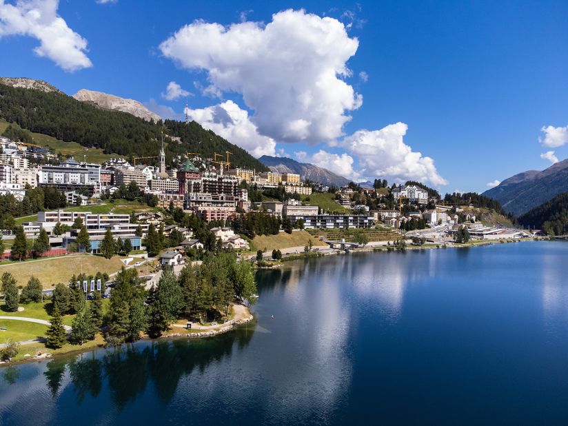 <strong>St. Moritz, Switzerland:</strong> Less than two hours by car from Italy's wildly popular Lake Como, the glitzy Swiss mountain town of St. Moritz makes for a quieter summertime lakeside escape. 