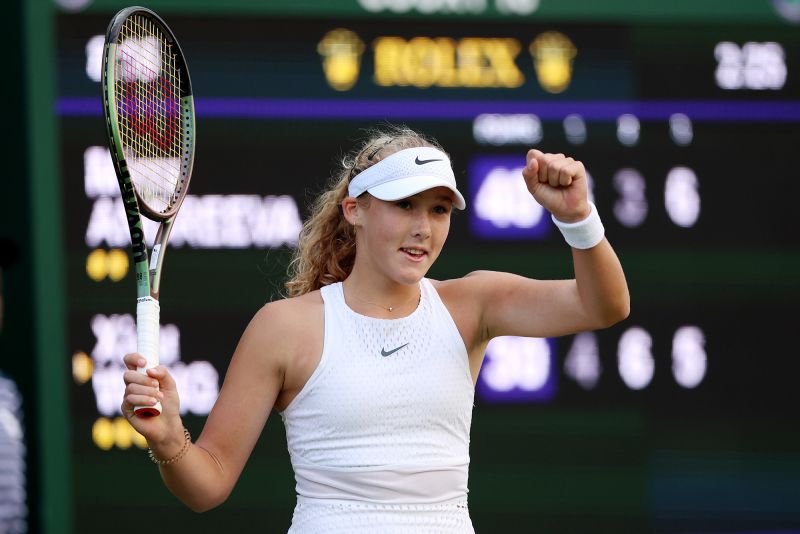 Wimbledon: Mirra Andreeva, Trailed By Netflix Cameras, Reaches Third ...