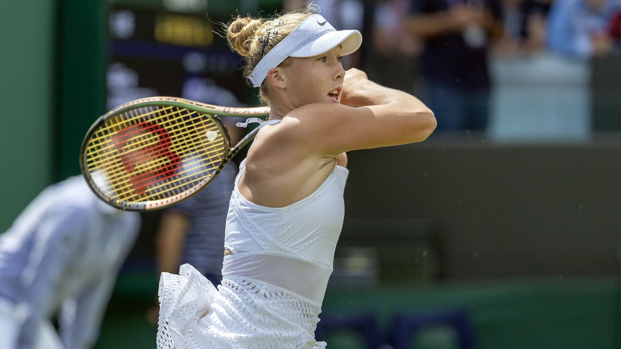 Wimbledon: Mirra Andreeva, trailed by Netflix cameras, reaches third ...