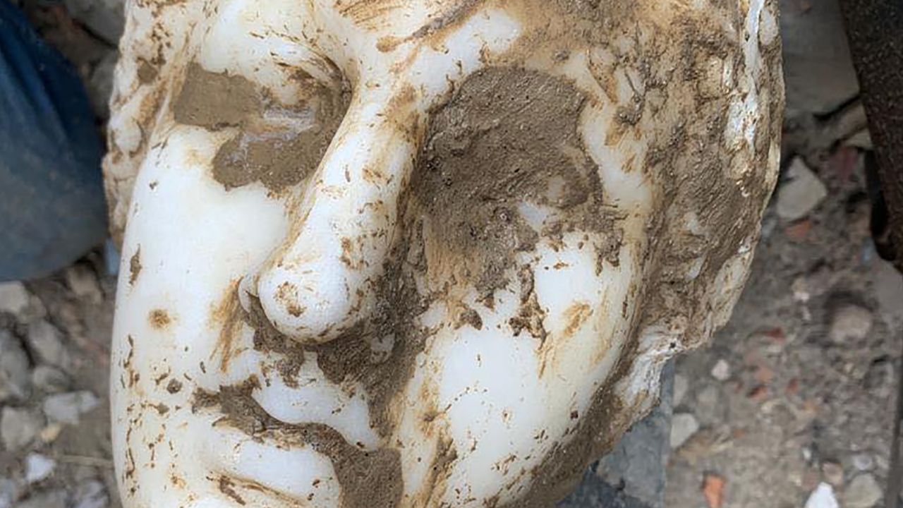 Marble head Rome