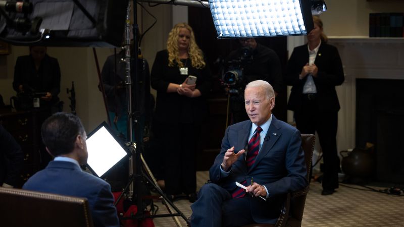 NextImg:CNN Exclusive: Biden says war with Russia must end before NATO can consider membership for Ukraine | CNN Politics
