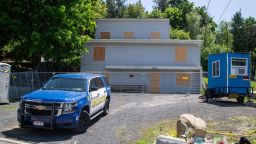 Four University of Idaho students were stabbed to death at the large, off-campus rental home on King Road in Moscow on Nov. 13, 2022, as seen here in May 2023. The university is moving forward with plans to demolish the structure. (Angela Palermo/Idaho Statesman/Tribune News Service via Getty Images)