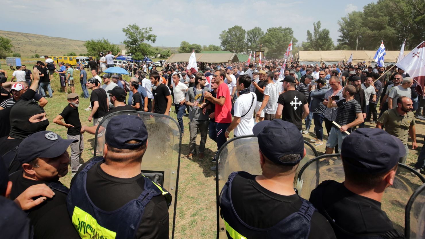 Organizers canceled the event after anti-LGBTQ activists disrupted the Tbilisi Pride festival on July 8, 2023.