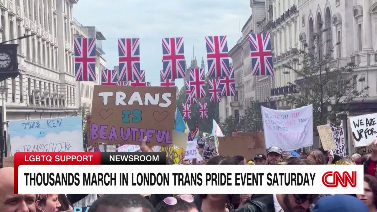 London march in favor of trans rights