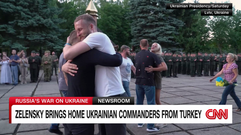 Ukraine’s Zelensky brings Azovstal leaders home from Turkey | CNN