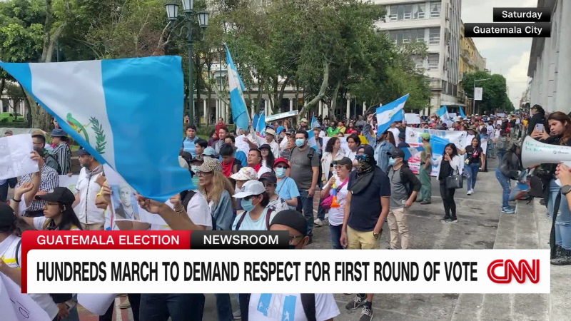 Protesters in Guatemala demand respect for election results | CNN