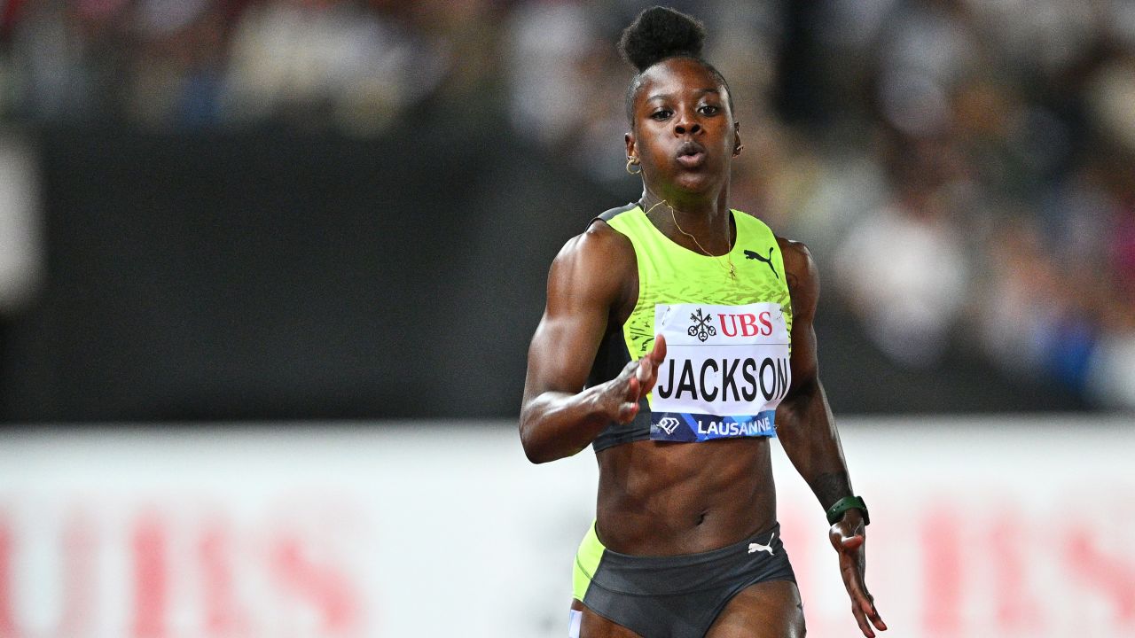 Shericka Jackson runs worldleading women’s 100meter time at the