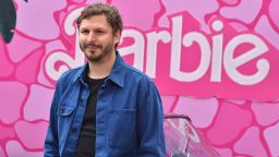 Michael Cera arrives at a photo call for "Barbie," Sunday, June 25, 2023, at the Four Seasons Hotel in Los Angeles. (Photo by Jordan Strauss/Invision/AP)