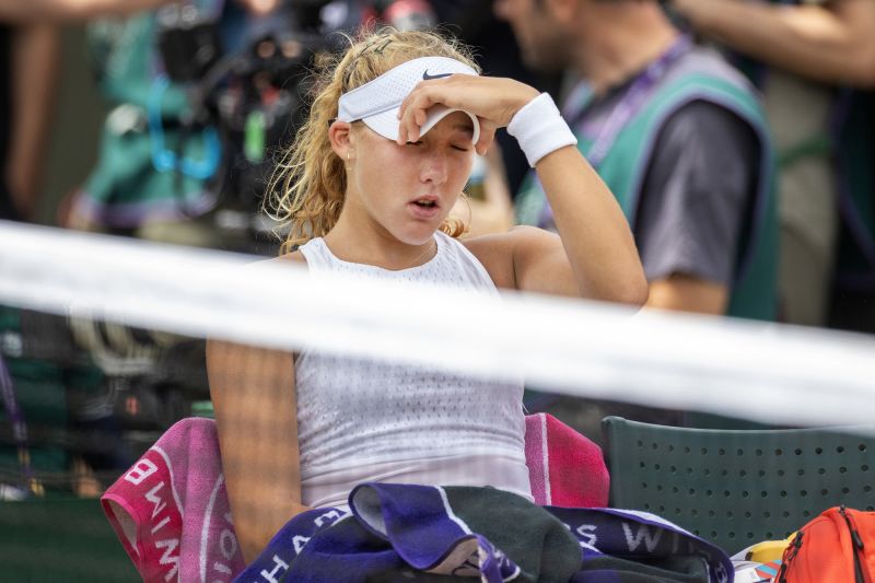 Mirra Andreeva, 16, loses to Madison Keys at Wimbledon after controversially being docked a point CNN