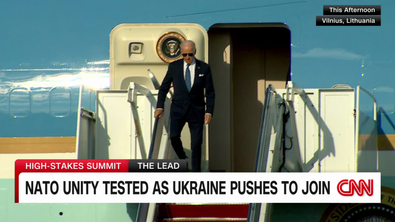 President Biden arrives in Lithuania for the NATO Summit with one main goal: Unity during dangerous times | CNN