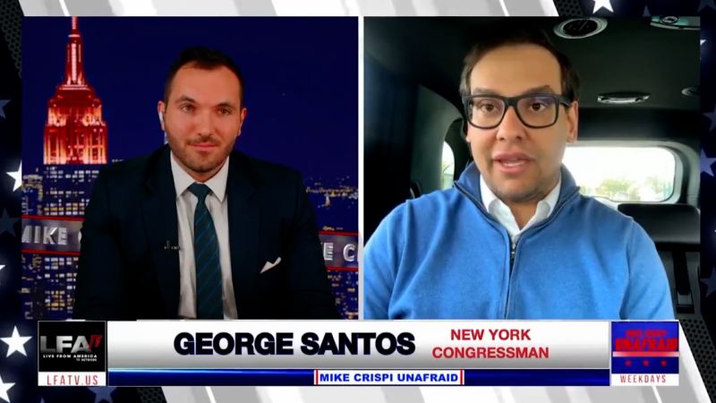 Video: Rep. George Santos compares himself to Rosa Parks during podcast interview | CNN Politics