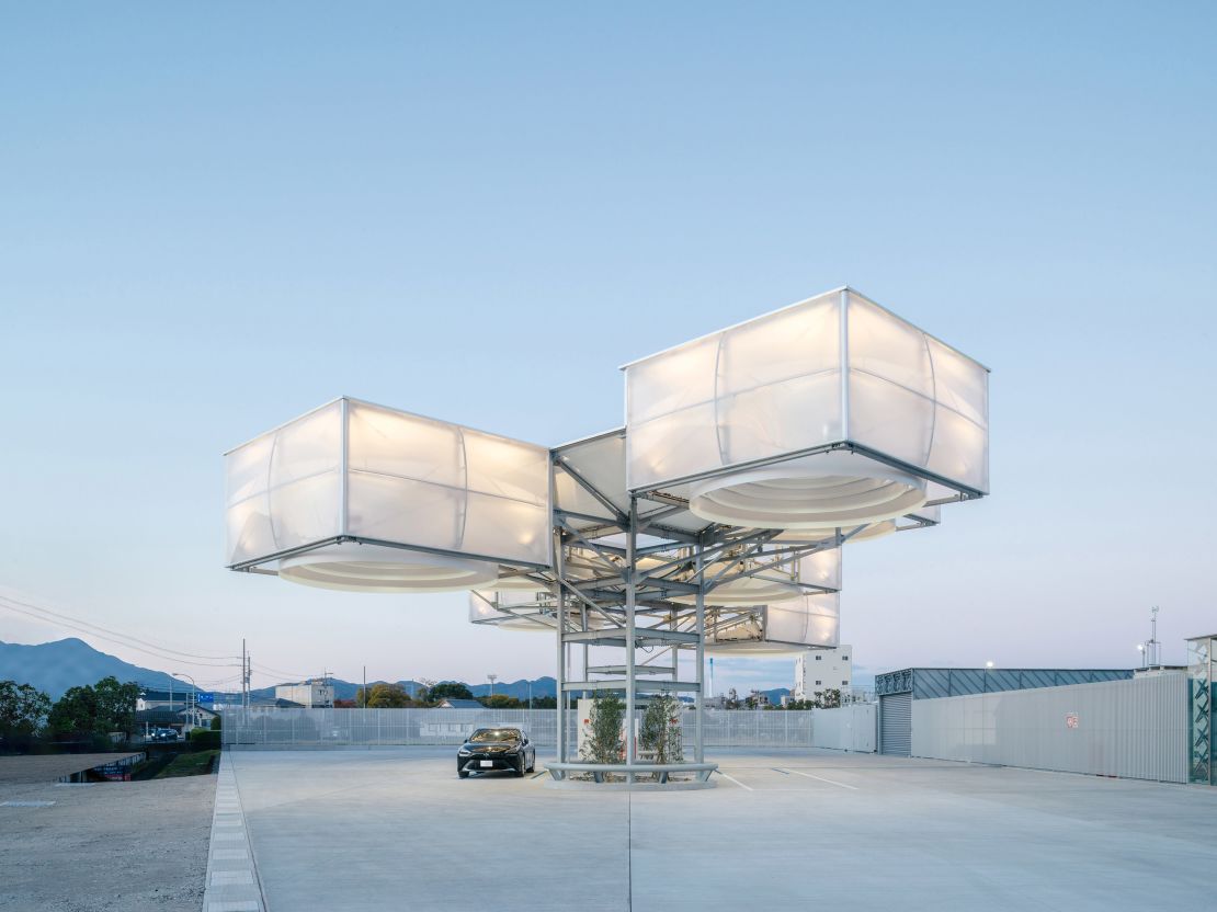 Osamu Morishita Architect and Associates was nominated for this hydrogen filling station in Tokushima prefecture, Japan.