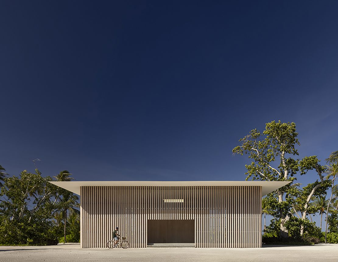 The timber Turrell Pavilion, in the Maldives, was one of two shortlisted projects by Brazilian firm Studio MK27.