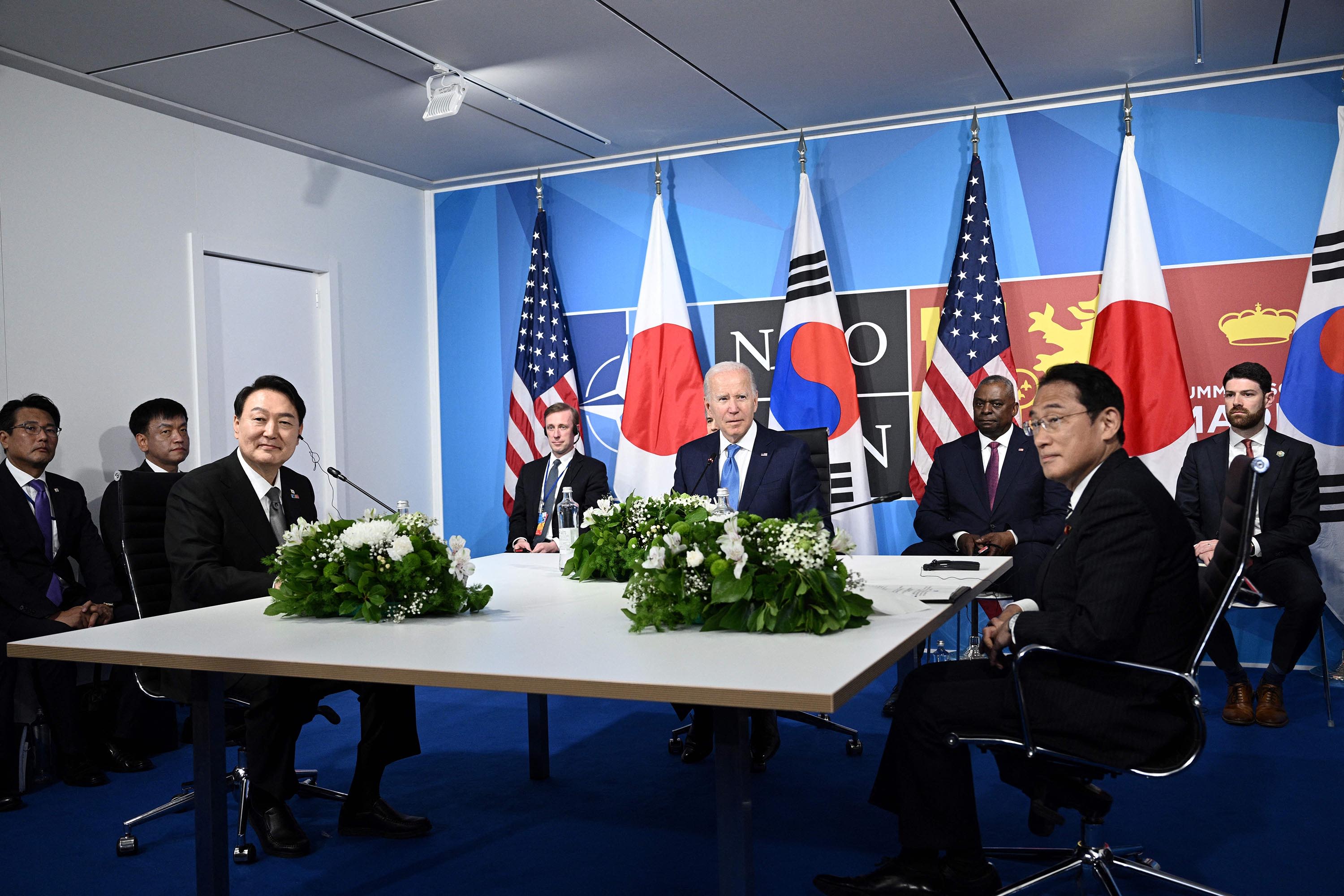 Japanese Secretary Forced Fuck - Biden to meet with leaders of South Korea, Japan at Camp David | CNN  Politics