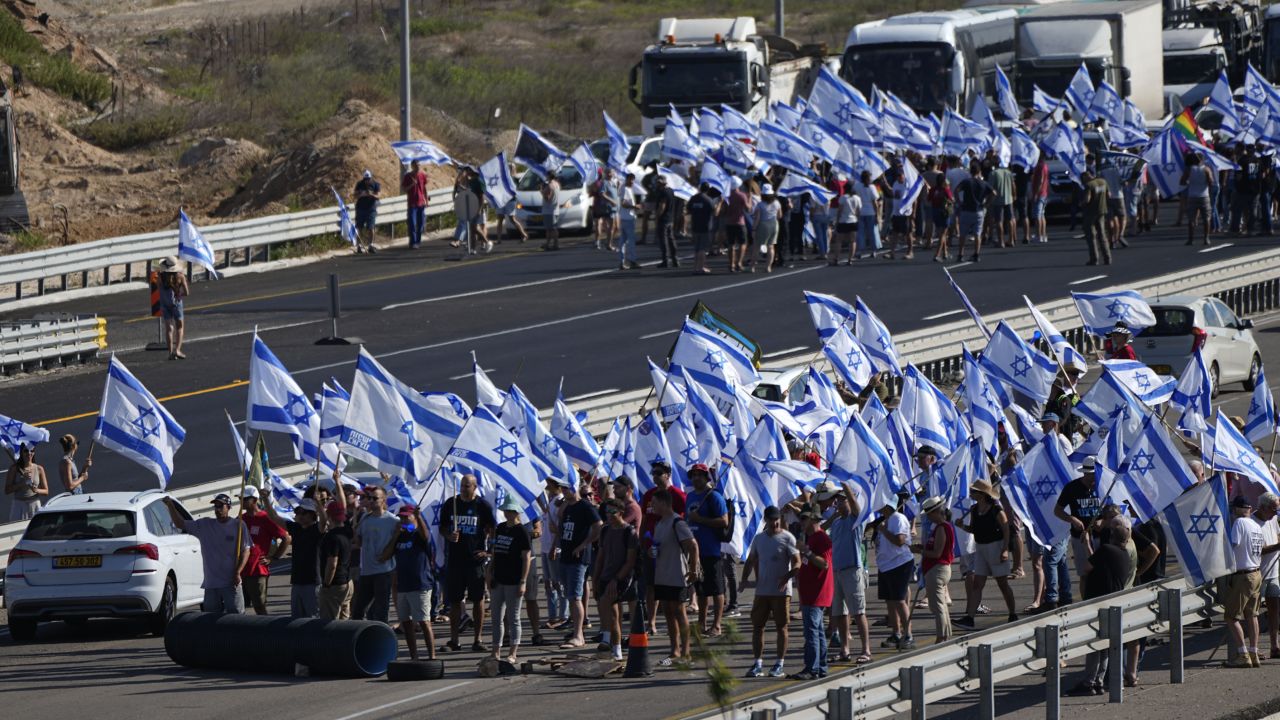 Israeli protesters stage 'day of disruption' against controversial ...