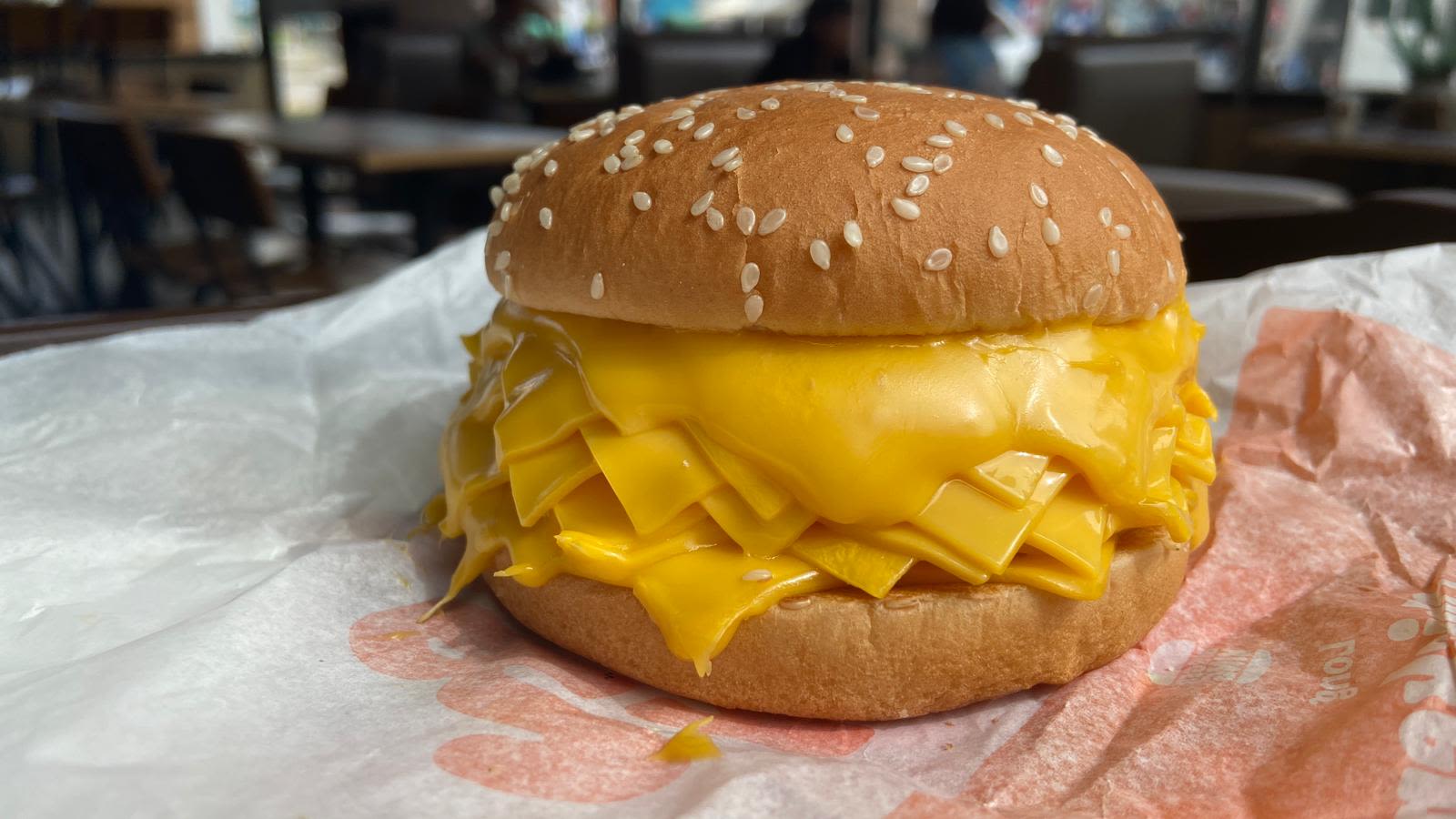 Too much': Burger King's new offering in Thailand has no meat and 20 slices  of cheese