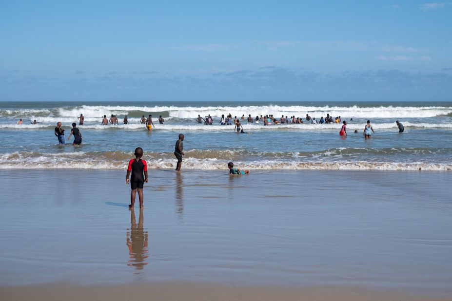 <strong>South Africa (29 bites):</strong> South Africa had 29 unprovoked shark bites between 2012 and 2021, of which six were fatal. Port St. Johns' Second Beach, located on South Africa's southeastern coast, is pictured.