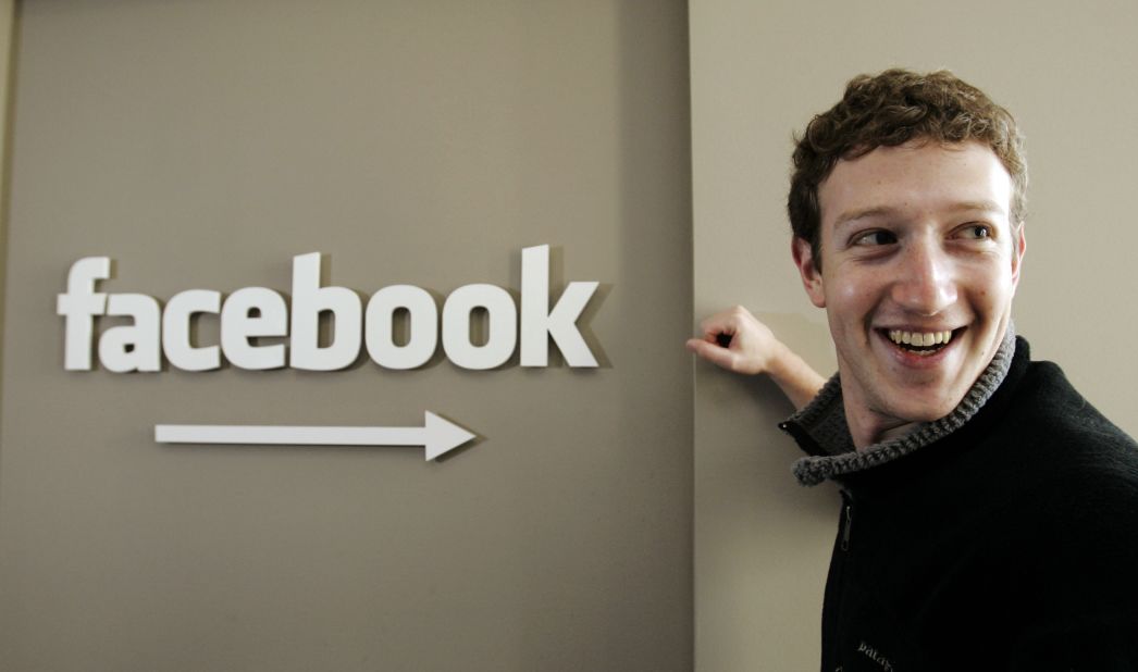 Zuckerberg stands outside his office in Palo Alto, California, in February 2007.