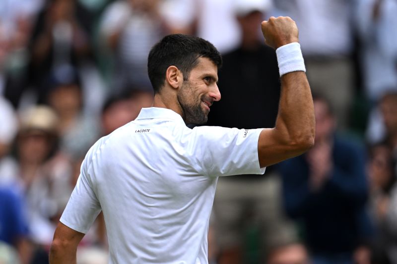 Wimbledon Novak Djokovic battles past Andrey Rublev to reach semifinals CNN