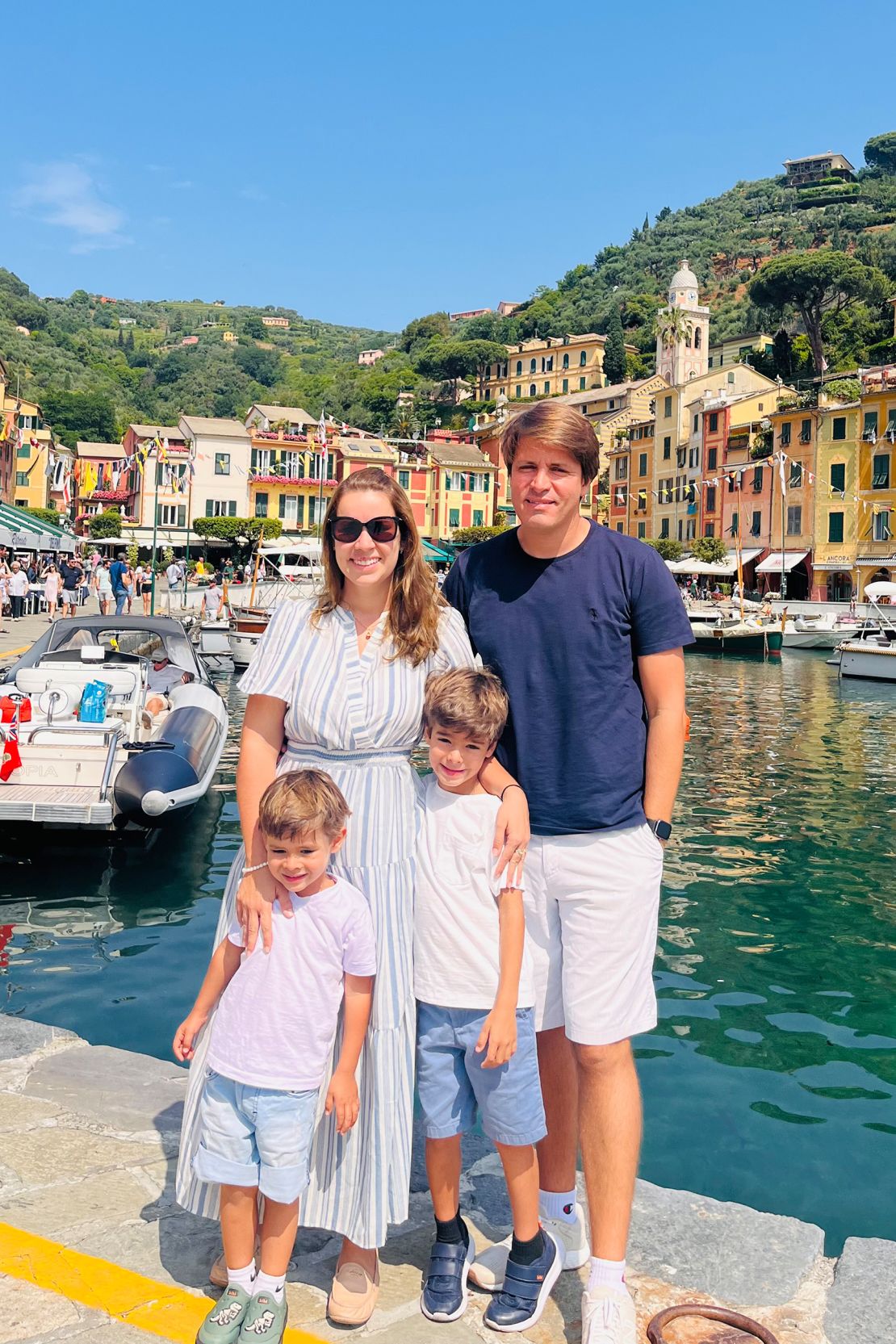 Hevelyn Villar Silva and her family -- from Tampa, Florida -- figured they spent just over $300 a day for the family for their cruise (not counting airfare). They traveled on their own to Portofino after their cruise ship stopped at the nearby port of Genoa.