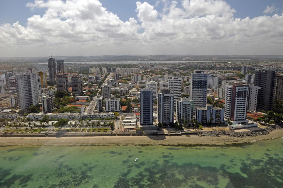 <strong>Brazil (10 bites): </strong>The state of Pernambuco in northeast Brazil is home to Candeias Beach (pictured) as well as the Fernando de Noronha archipelago of 21 islands and islets. 