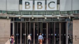 LONDON, UNITED KINGDOM - 2023/07/10: General view of Broadcasting House, the BBC headquarters in central London. BBC has suspended an unnamed male presenter who has been accused of paying a teenager for explicit images. (Photo by Vuk Valcic/SOPA Images/LightRocket via Getty Images)