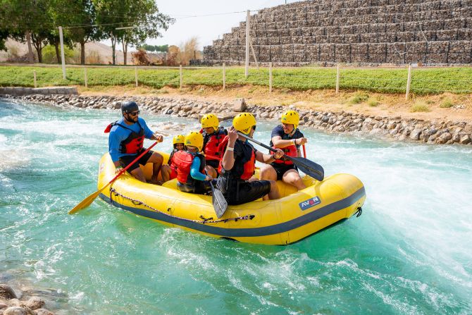 <strong>Hot water:</strong> The deserts of Abu Dhabi aren't the place you'd expect to find a raging torrent of white water, but one has appeared near the oasis city of Al Ain. 