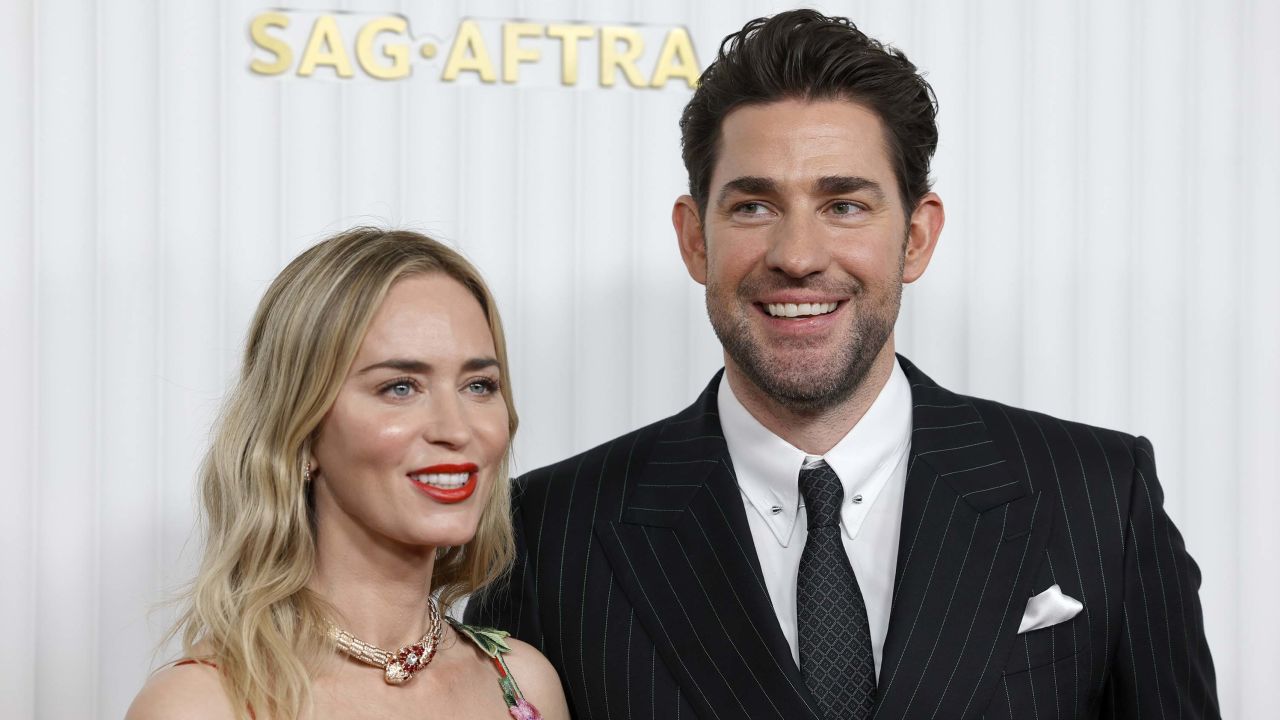 Emily Blunt celebrated her 13th wedding anniversary with her "A Quiet Place" costar John Krasinski on Monday. The pair have two daughters.
