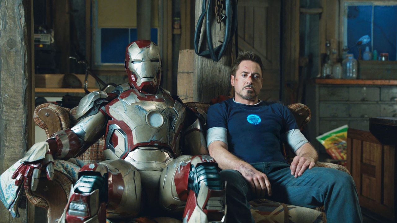 Editorial use only. No book cover usage.
Mandatory Credit: Photo by Marvel/Paramount/Kobal/Shutterstock (5885986bg)
Robert Downey Jr
Iron Man 3 - 2013
Director: Shane Black
Marvel/Paramount
USA
Scene Still