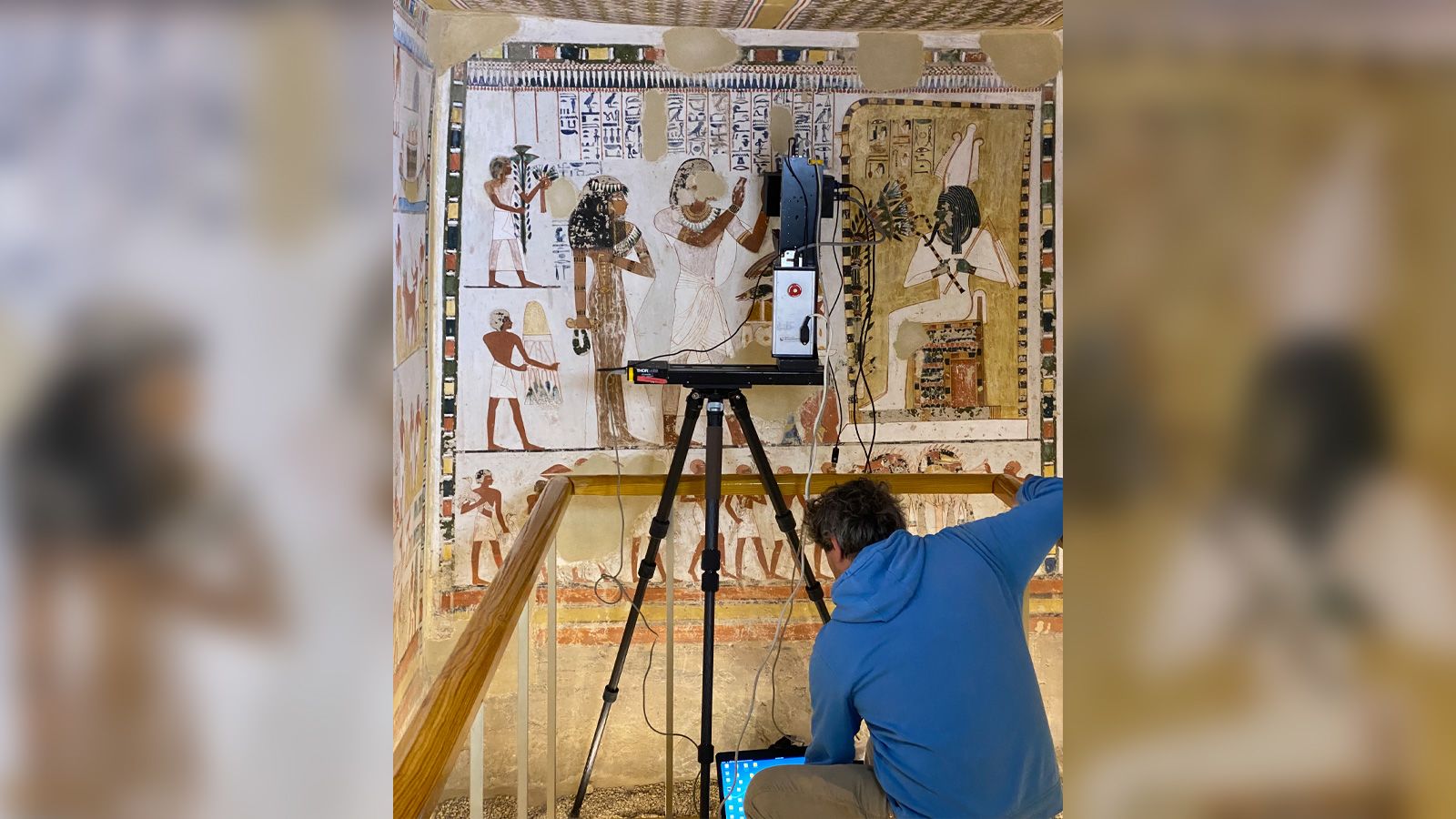 How hidden details in ancient Egyptian tomb paintings are revealed