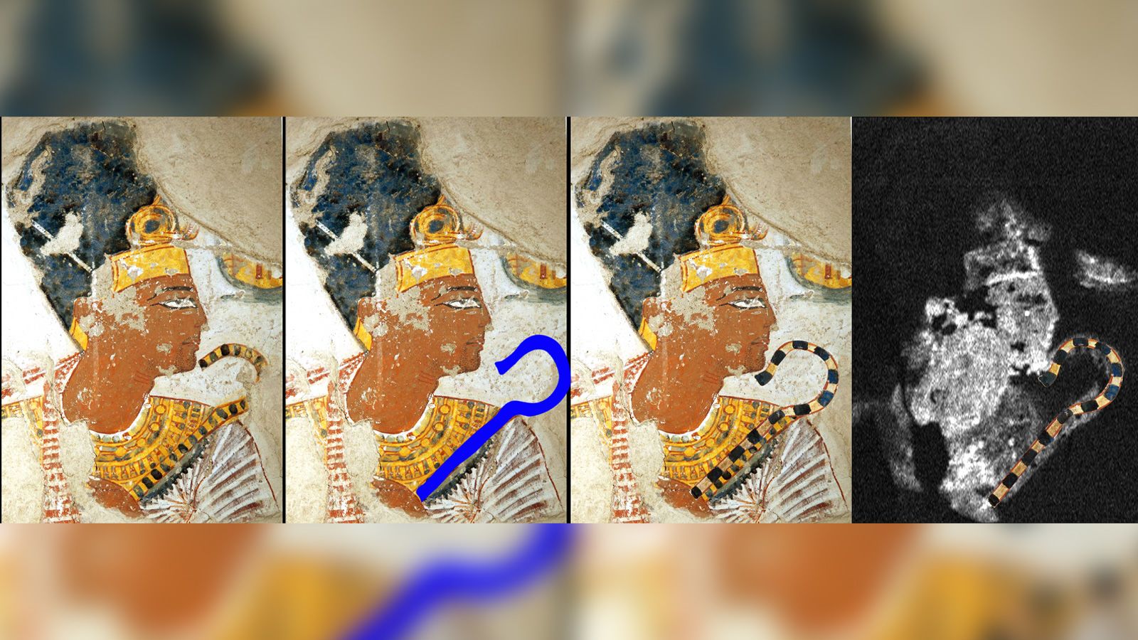 How hidden details in ancient Egyptian tomb paintings are revealed