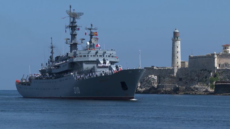 See Russian navy ship sail into Havana signaling strengthening ties