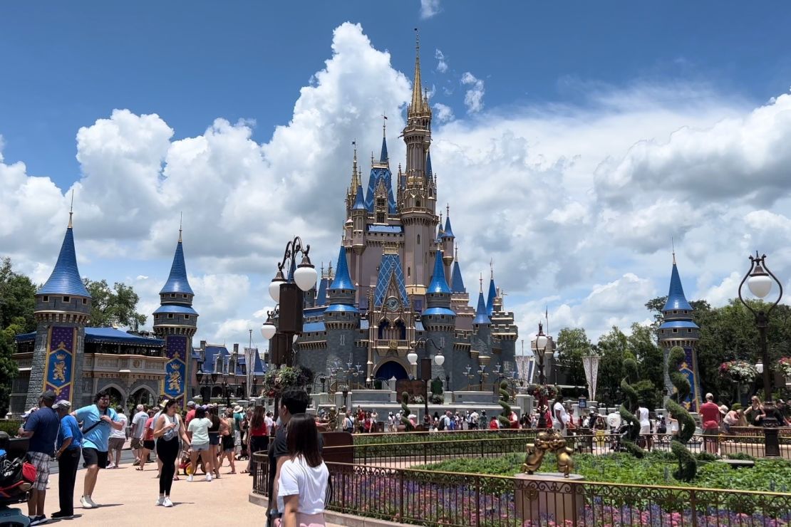 The Magic Kingdom park at the Walt Disney World Resort in Bay Lake, Florida on June 12 early afternoon.