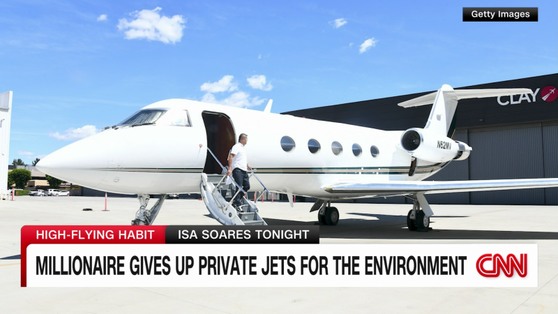 Millionaire gives up private jet for the environment | CNN