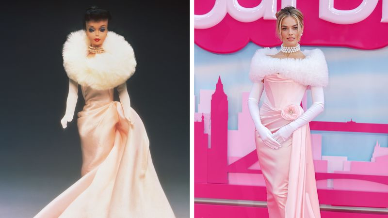 Margot Robbie Wore Valentino To The 'Barbie' LA Photocall