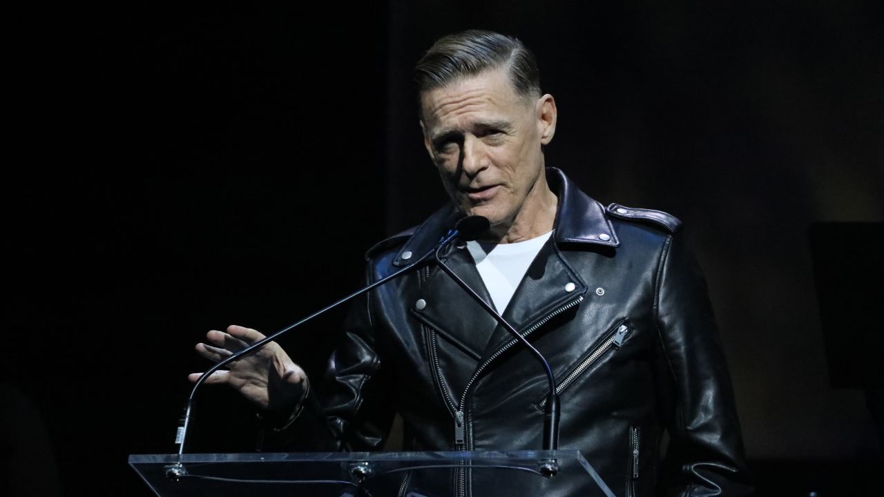 TORONTO, ONTARIO - SEPTEMBER 24: Bryan Adams speaks onstage during the 2022 Canadian Songwriters Hall Of Fame Gala at Massey Hall on September 24, 2022 in Toronto, Ontario. (Photo by Jeremy Chan/Getty Images)