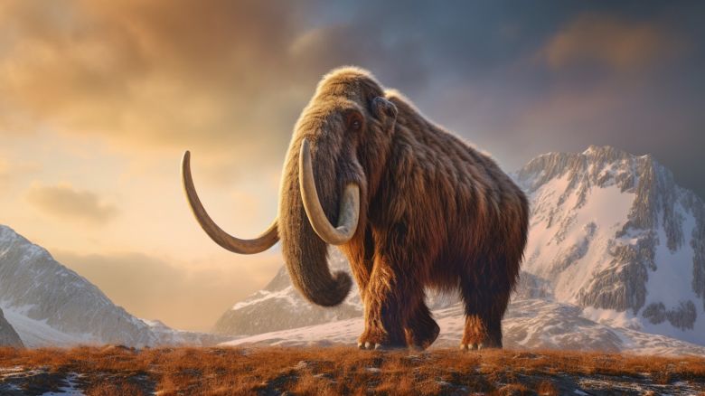 A rendering of a woolly mammoth. Biotech company Colossal wants to revive the mammoth by creating a hybrid combining its DNA with that of Asian elephants.