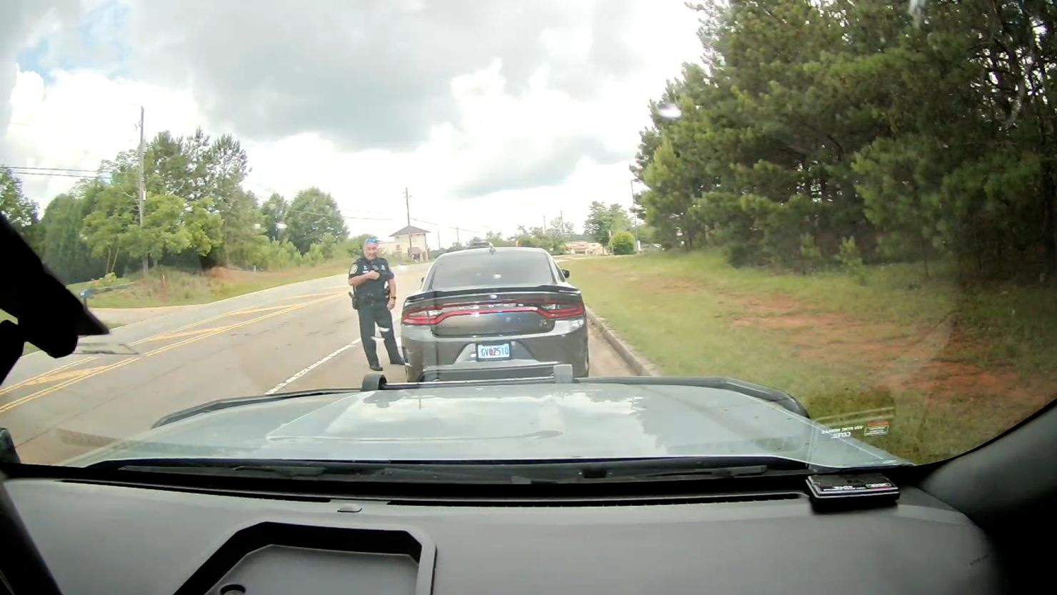 A police officer in Henry County, Georgia, pulled over his chief deputy for driving 96 mph in a 35 mph zone on June 20. 