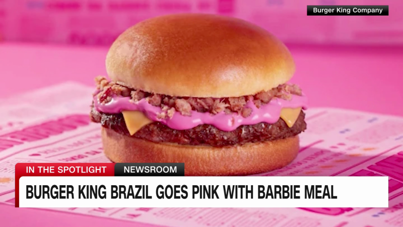 Burger King Brazil celebrates Barbie with pink burger | CNN