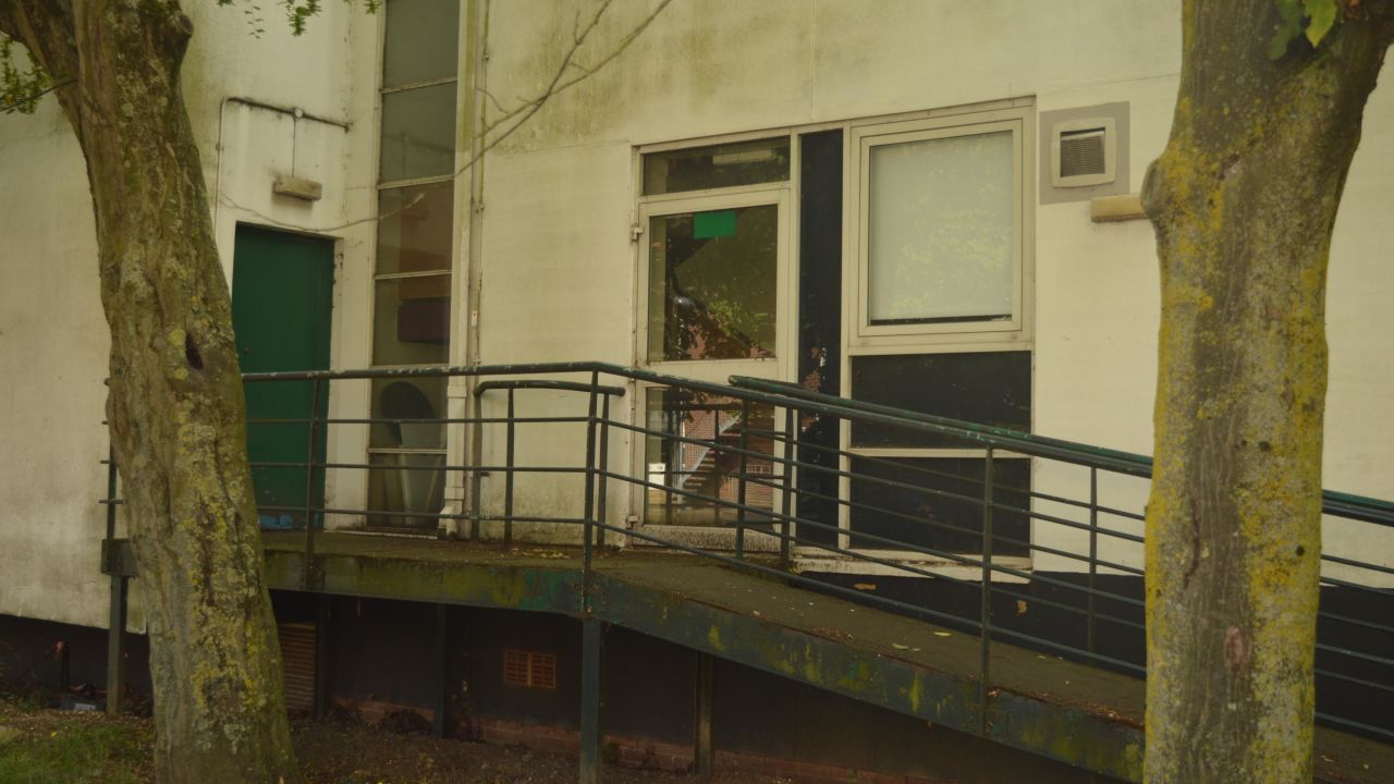 The side of a building that forms part of Hillingdon Hospital. The facility is one of the worst in the country, and was rated "inadequate" by a health sector watchdog.